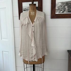 All Saints silk blouse size 4